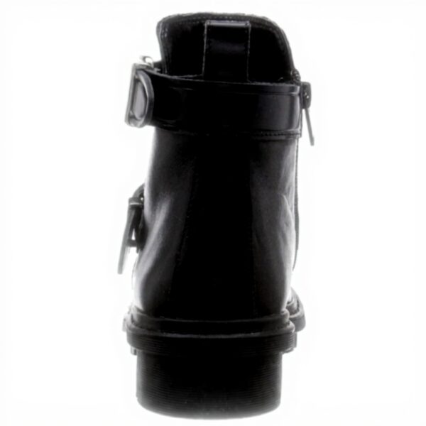 Bottes motardes ALDO Anne Femme Noir Cuir Talon Bloc