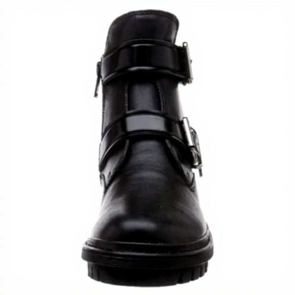 Bottes motardes ALDO Anne Femme Noir Cuir Talon Bloc