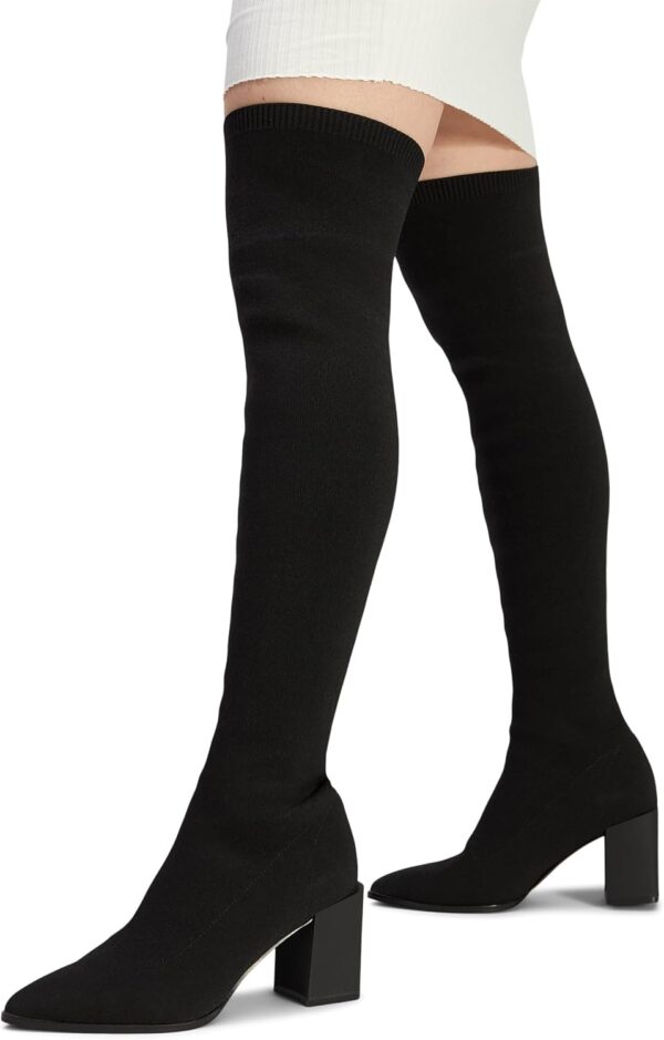 Bottines ALDO Joann femme cuir talon 7.6 cm noir-5