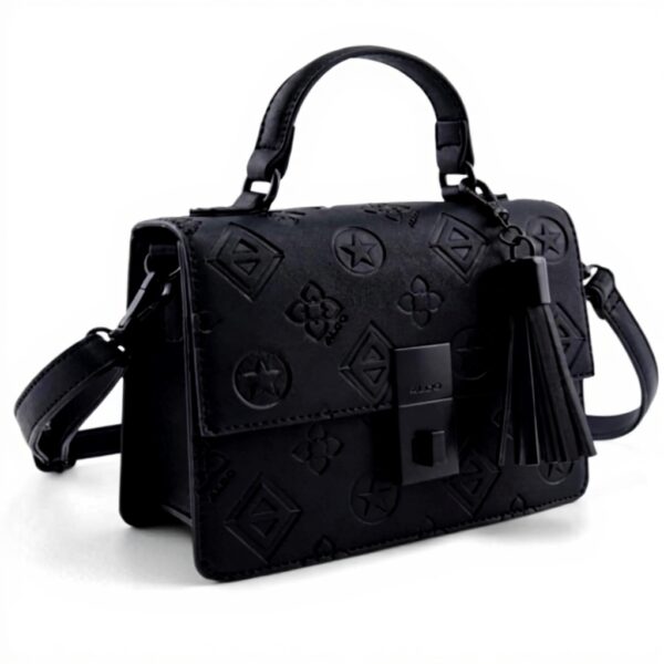 ALDO Bovan Sac à main femme poignée supérieure noir ouvert