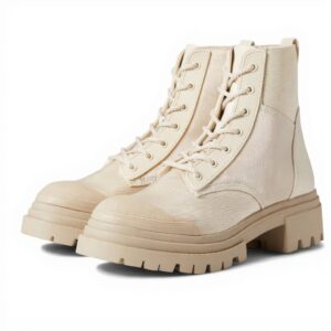 Bottes femme ALDO Charline textile blanc confort fermeture