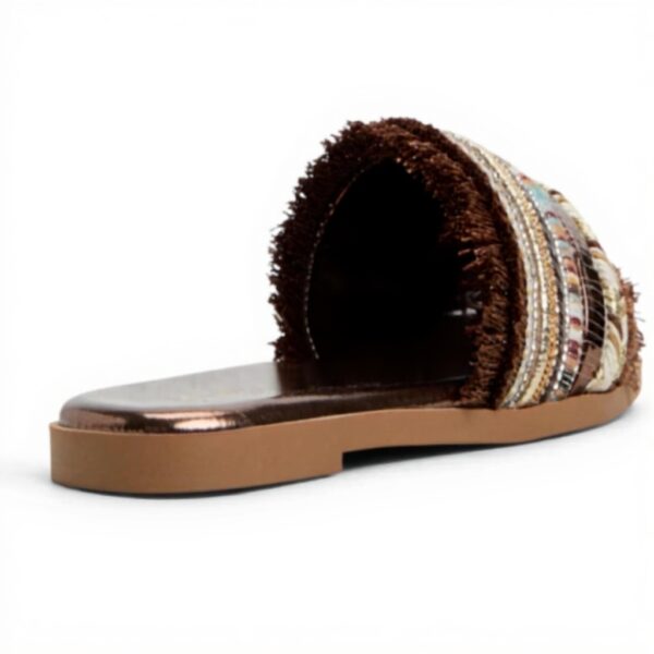 Sandale plate ALDO Coralya Femme Marron Textile Confortable