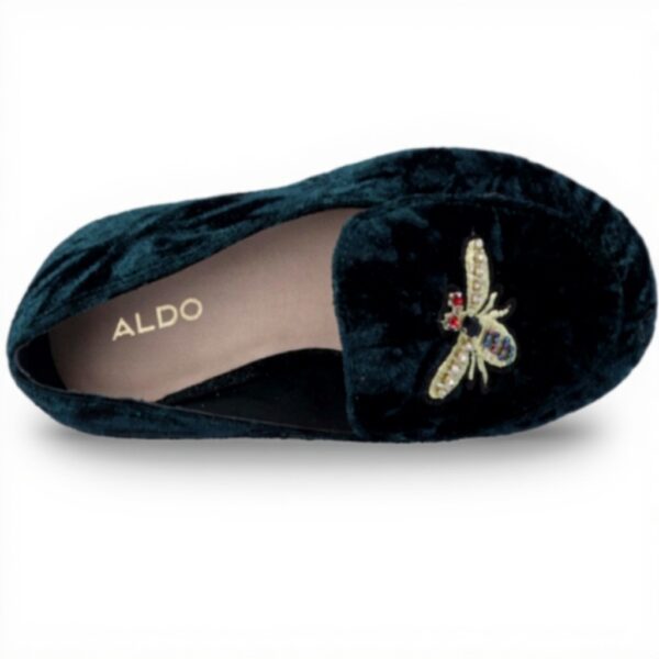 Mocassins ALDO Femme Caveny Velours Bleu Navy Plat
