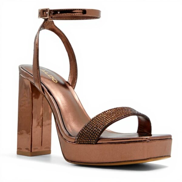 Sandale à talon ALDO Diedra Femme bronze talon bloc