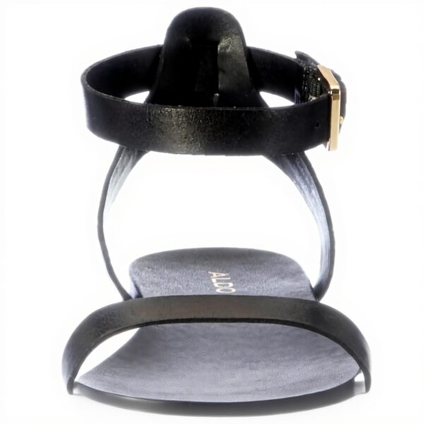 Sandales ALDO Gwenna Femme Cuir Noir Talon Plat