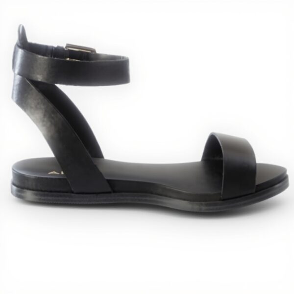 Sandales ALDO Gwenna Femme Cuir Noir Talon Plat