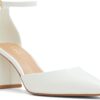 Escarpins Aldo Femme Janvier Blanc Cuir Talon Bloc-1