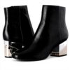 Bottes ALDO Femme Kaedi Cuir Noir Talon Bloc