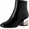 Bottes ALDO Femme Kaedi Cuir Noir Talon Bloc
