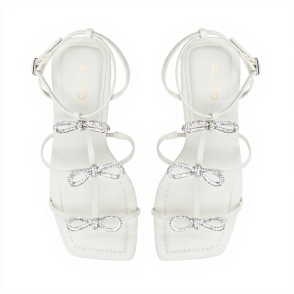 Aldo Sandales Femme Kaeli Talon Bloc Blanc 37.5 EU