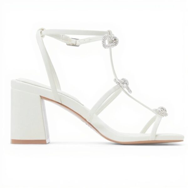 Aldo Sandales Femme Kaeli Talon Bloc Blanc 37.5 EU