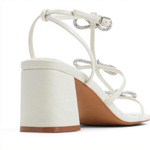 Aldo Sandales Femme Kaeli Talon Bloc Blanc 37.5 EU