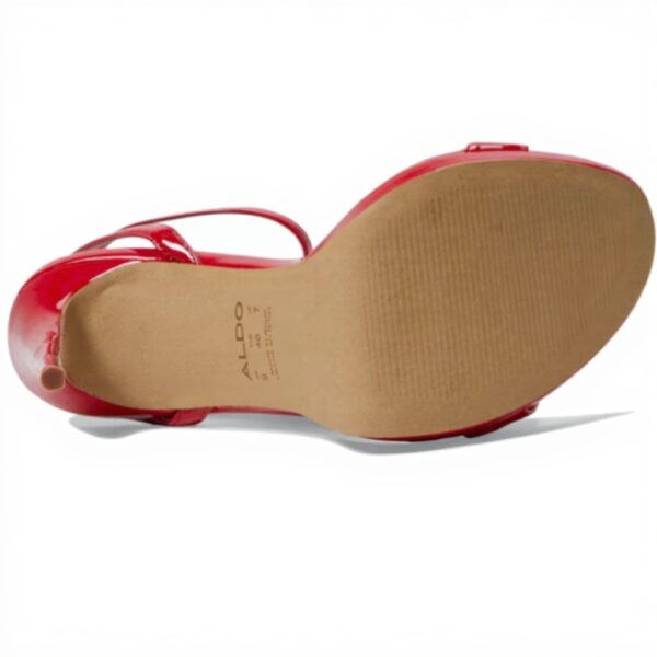 ALDO Sandale Kat Talon Femme Boucle Doré Rouge