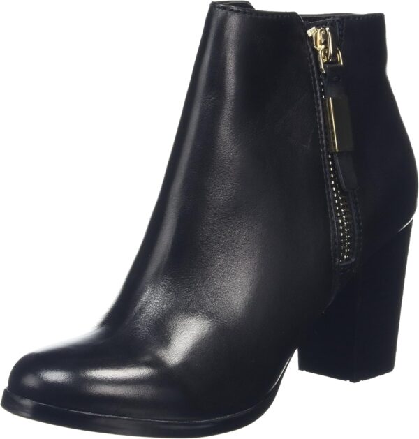 Bottes femme ALDO Mathia simili cuir talon bloc noir-0