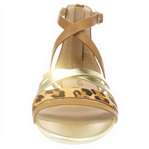 Sandales ALDO Femme Rirarien Spartiates Cuir Plat Marron