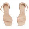 Aldo Femme Rosali Sandale à Talon Beige Mode