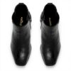 Bottine Chelsea ALDO Femme Cuir Noir Talon Bloc