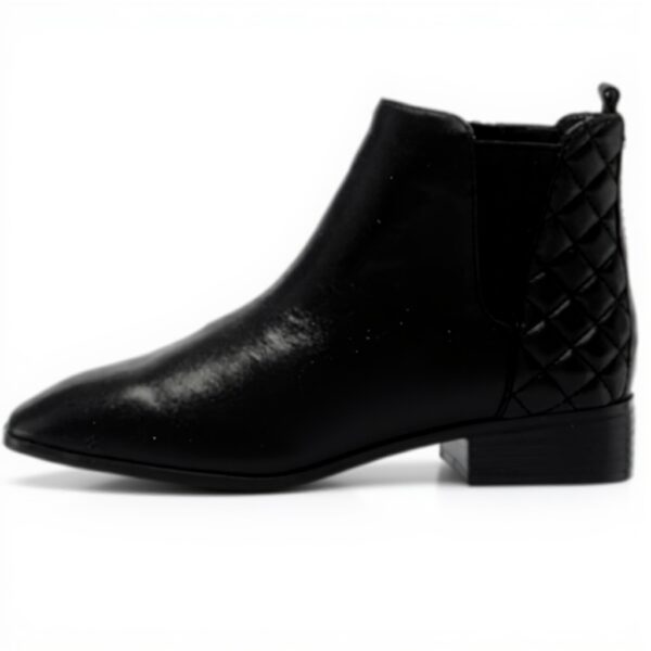 Bottine Chelsea ALDO Femme Cuir Noir Talon Bloc