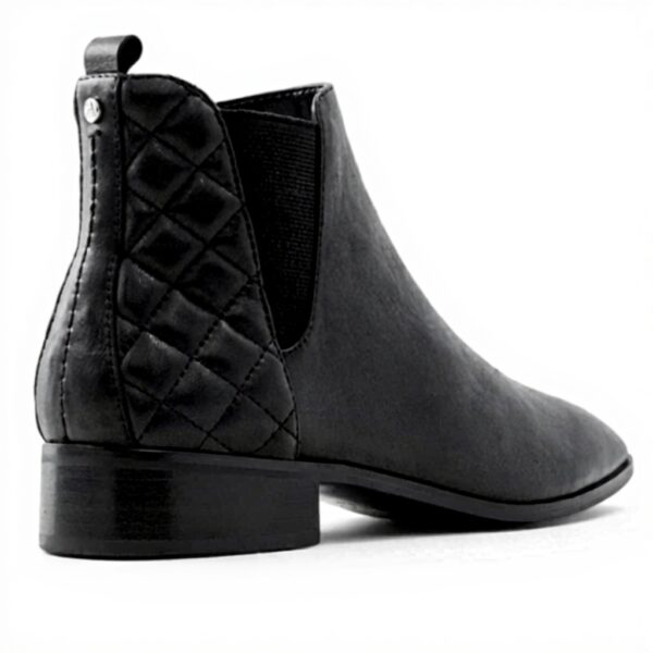 Bottine Chelsea ALDO Femme Cuir Noir Talon Bloc