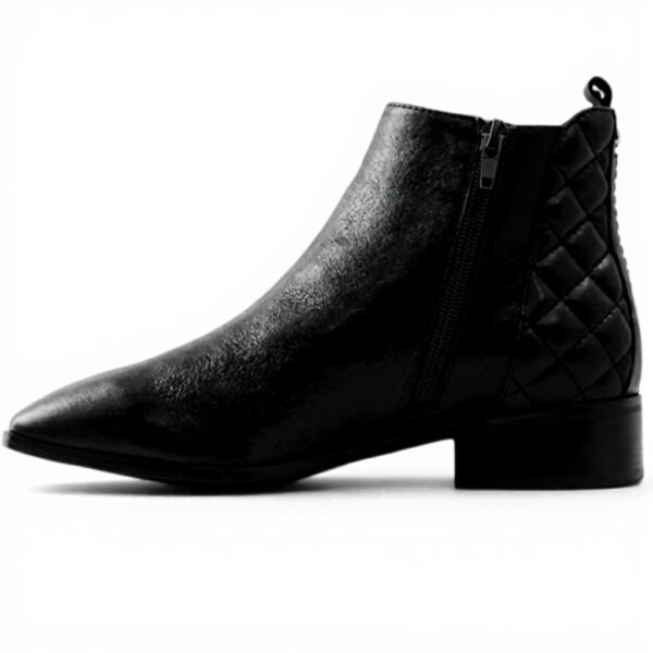 Bottine Chelsea ALDO Femme Cuir Noir Talon Bloc