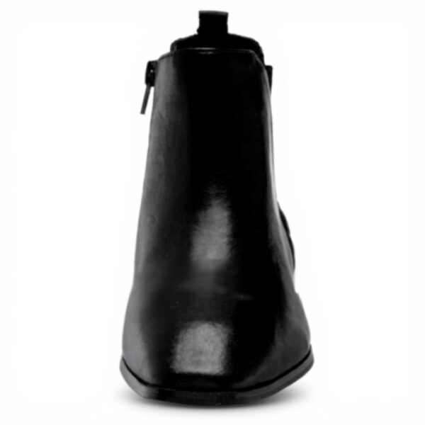 Bottine Chelsea ALDO Femme Cuir Noir Talon Bloc