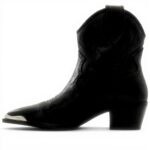 Bottine Femme ALDO Valley Cuir Noir Confortable