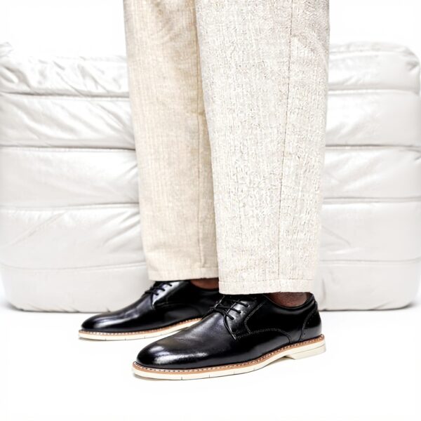 Mocassin ALDO Homme Faro Cuir Noir Lacets Confort