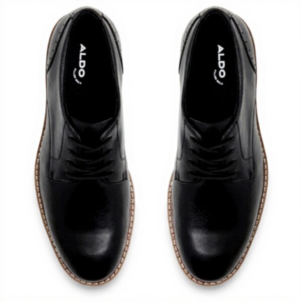 Mocassin ALDO Homme Faro Cuir Noir Lacets Confort
