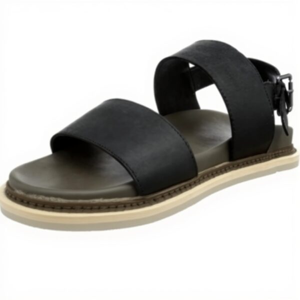 Sandales ALDO Homme TATAVE Cuir Noir Bride Cheville