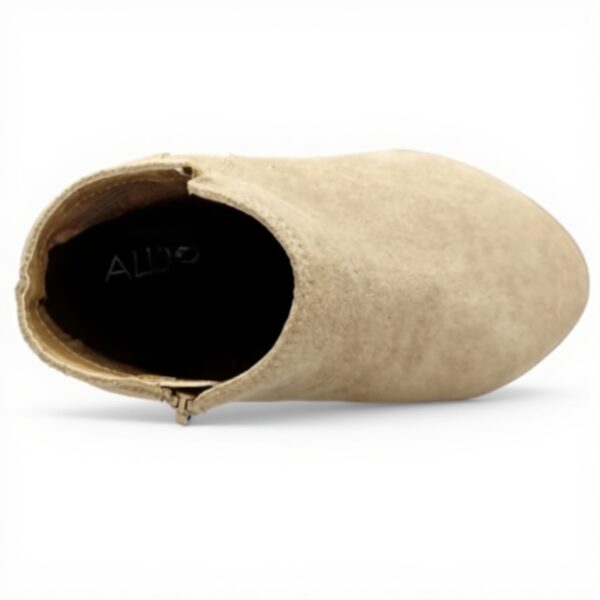 Bottes femme ALDO Lillianne cuir talon bloc beige