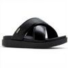 Sandales plates ALDO Homme cuir confortables noir