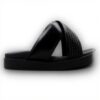 Sandales plates ALDO Homme cuir confortables noir