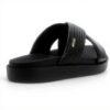 Sandales plates ALDO Homme cuir confortables noir
