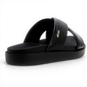 Sandales plates ALDO Homme cuir confortables noir
