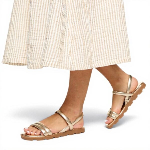 Sandales plates ALDO femme multicolore champagne synthétique