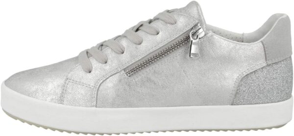 Baskets Geox D Blomiee Femme Synthétique Respirant Blanc-0
