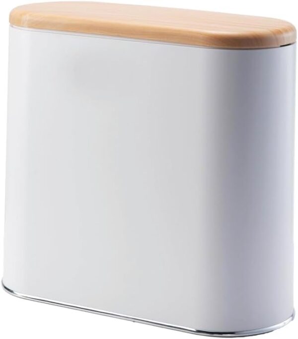 Poubelle salle de bain étroite KITCHEN MOVE 10L bois-0