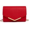 Miss Lulu Pochette soirée femme chaîne dorée PU élégante
