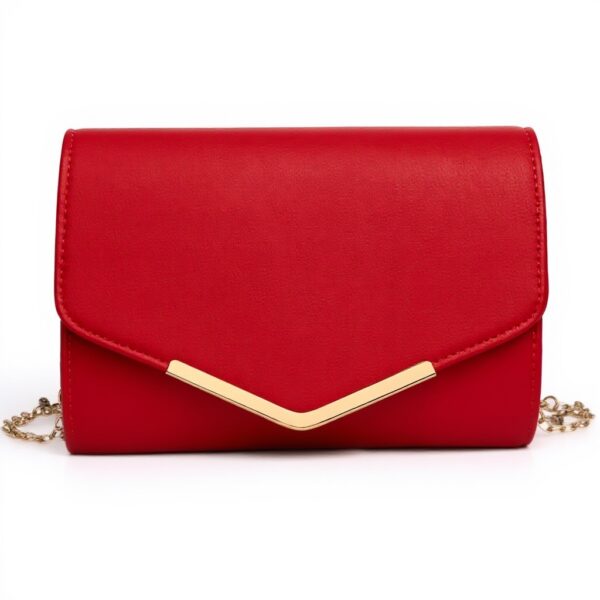 Miss Lulu Pochette soirée femme chaîne dorée PU élégante