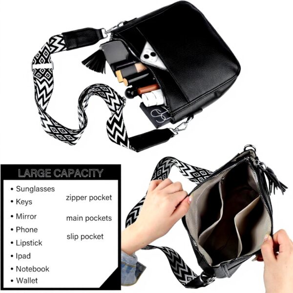 Sac bandoulière femme cuir TaoQ C usage quotidien blanc