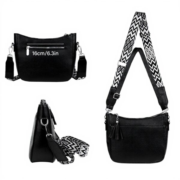 Sac bandoulière femme cuir TaoQ C usage quotidien blanc