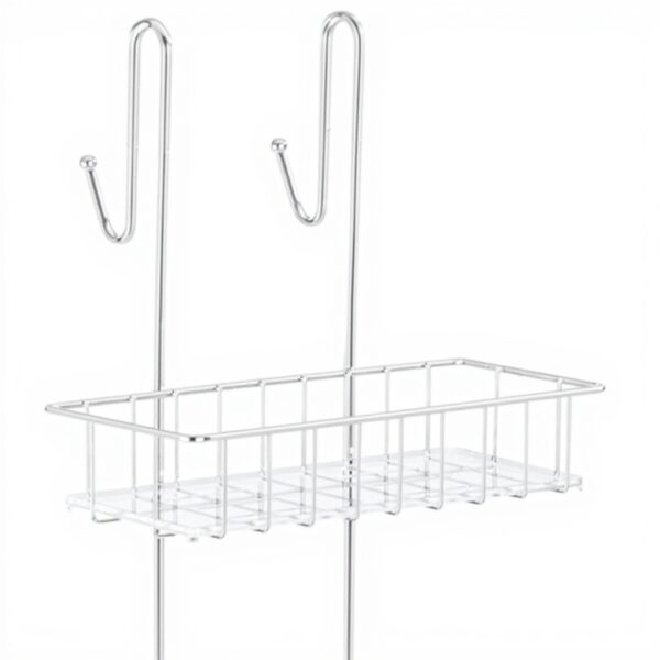 Etagère Douche Suspendue WENKO Acier Inox 2 Niveaux Argent